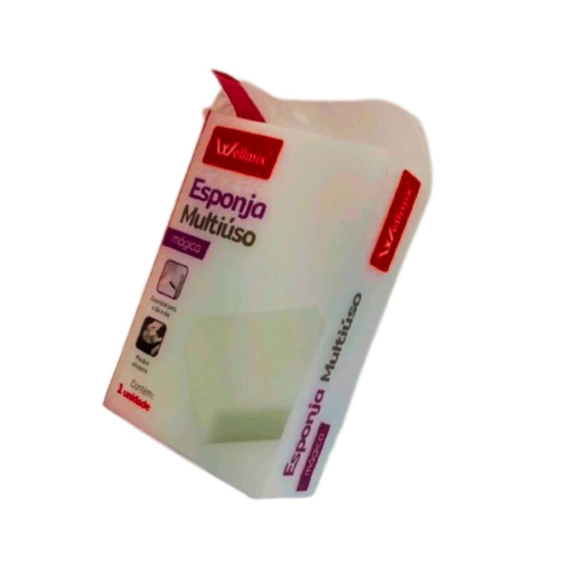 Kit 10 Esponja Mágica Multiúso Melamina Tira Mancha 12X7X3CM
