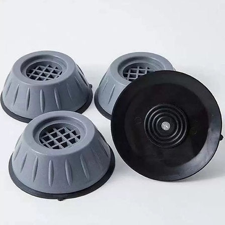 Kit 04 Suporte Pé Nivelador Anti-Ruído Máquina de Lavar M